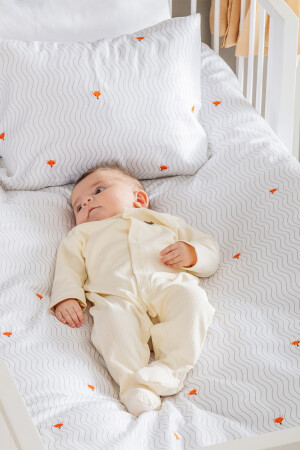 Cool Fox 100 % Baumwollsatin besticktes Baby-Bettbezug-Set BABYBED-KD1651 - 5