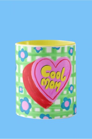 „Cool Mom“-Tasse aus der Hello Melody Mug-Serie. Handgezeichnete, original gestaltete, digital bedruckte Tasse 9. 5x8cm 055 - 2