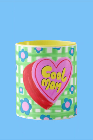 „Cool Mom“-Tasse aus der Hello Melody Mug-Serie. Handgezeichnete, original gestaltete, digital bedruckte Tasse 9. 5x8cm 055 - 3