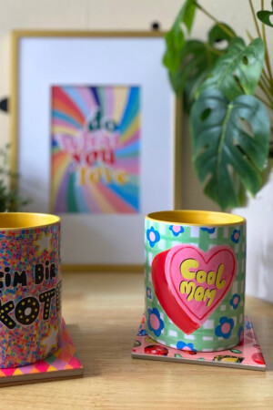 „Cool Mom“-Tasse aus der Hello Melody Mug-Serie. Handgezeichnete, original gestaltete, digital bedruckte Tasse 9. 5x8cm 055 - 4