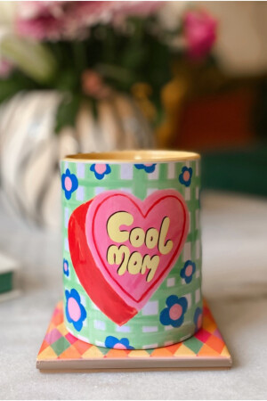 „Cool Mom“-Tasse aus der Hello Melody Mug-Serie. Handgezeichnete, original gestaltete, digital bedruckte Tasse 9. 5x8cm 055 - 7