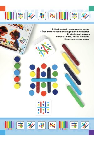 Çöp Adam Alican ve Çabuk Çubuklar Montessori Eğitici Oyuncak Seti - 6