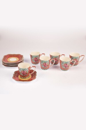 Coral Flower Kaffeetassen-Set für 6 Personen P244. 8847672000 - 1