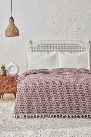 Cordoba Bordo Çift Kişilik Pike 200x230 cm - Karaca Home