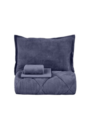 Cornelia Sherpa Çift Kişilik Comfort Set Indigo 160.22.11.0003 - 9