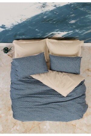 مجموعة غطاء من المنسج المزدوج صغير فقط بيج فقط بيج - Cotton Box