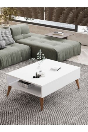 Couchtisch Wohnzimmer Couchtisch Luxus Modell 90x50x33 Weiß Regi-0008 - 6