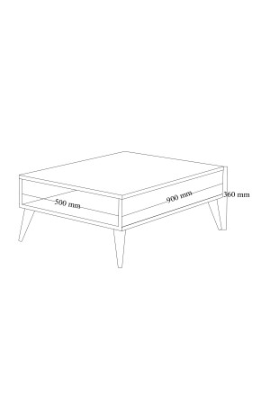 Couchtisch Wohnzimmer Couchtisch Luxus Modell 90x50x33 Weiß Regi-0008 - 7