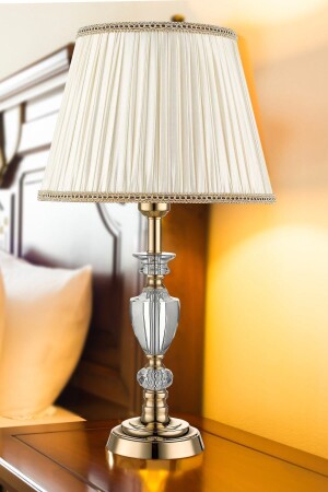 Countess Single Gold Tischlampe Modernes Design Wohnzimmer Lampenschirm - 3