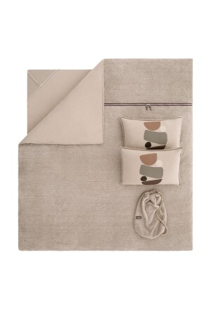 Coverme Stone Einzelbett-Bettbezug-Set – Beige YTSGRPIST-1536344 - 7