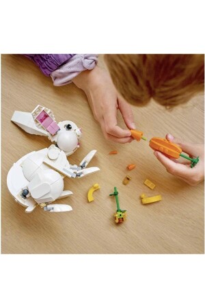 ® Creator 3 in 1 Weißes Kaninchen 31133 – Kakadu-Papagei und Weißes F Lego 31133 für Kinder ab 8 Jahren - 7