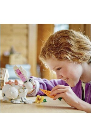 ® Creator 3 in 1 Weißes Kaninchen 31133 – Kakadu-Papagei und Weißes F Lego 31133 für Kinder ab 8 Jahren - 8