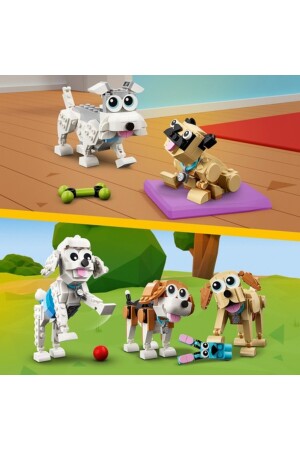 ® Creator Cute Dogs 31137 – Spielzeug-Bauset für Kinder ab 7 Jahren (475 Teile) - 6