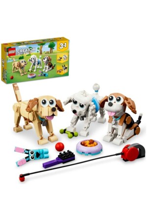 ® Creator Cute Dogs 31137 – Spielzeug-Bauset für Kinder ab 7 Jahren (475 Teile) - 4