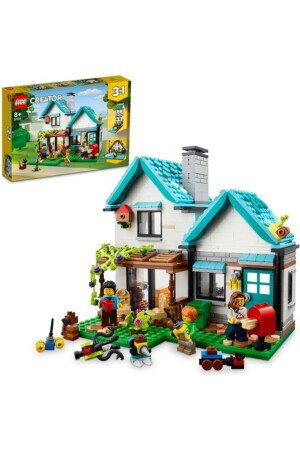 مـنـز-® Creator Cute House 31139 - مجموعة بناء لعبة إبداعية للأطفال من سن 8 فصاعداً (808 قطعة) - LEGO