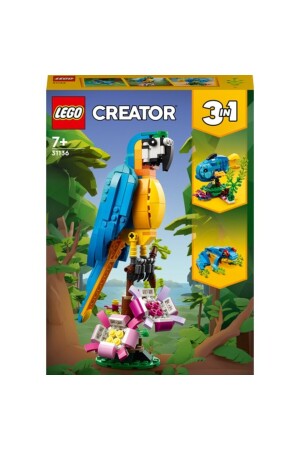 ® Creator Exotic Parrot 31136 – Spielzeug-Bauset für Kinder ab 7 Jahren (253 Teile) - 4