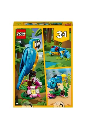® Creator Exotic Parrot 31136 – Spielzeug-Bauset für Kinder ab 7 Jahren (253 Teile) - 5