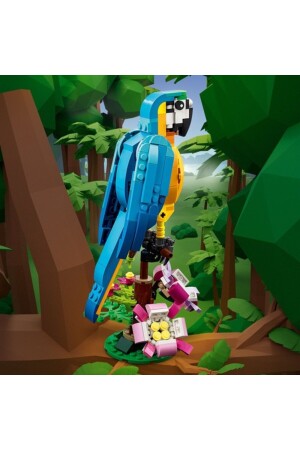 ® Creator Exotic Parrot 31136 – Spielzeug-Bauset für Kinder ab 7 Jahren (253 Teile) - 6