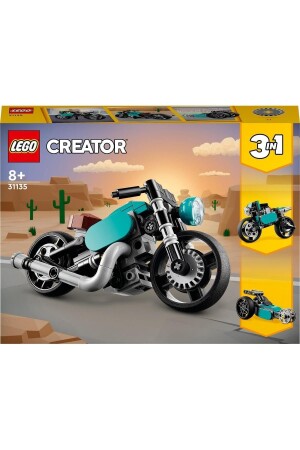 ® Creator Klasik Motosiklet 31135 - 8 Yaş ve Üzeri Çocuklar için Oyuncak Yapım Seti (128 Parça) - 3