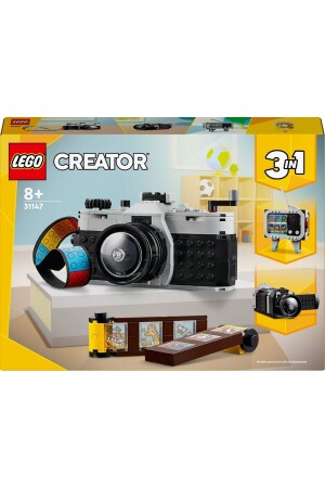 ® Creator Retro Fotoğraf Makinesi 31147 - 8 Yaş ve Üzeri İçin Yapım Seti (261 Parça) - 4