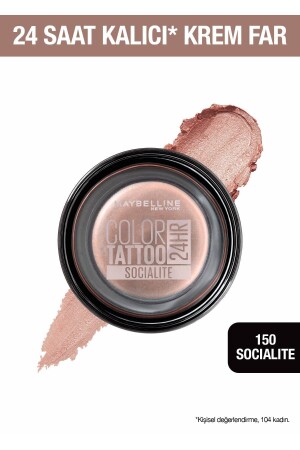 Creme-Lidschatten – Color Tattoo 24HR 150 Socialite 3600531581466 - 1