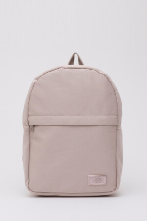 Creme Shk40 2 Fächer verstellbarer Riemen Canvas Stoff Unisex Alltagssportrucksack U:33 E:23 G:1 S226-00027 - 2