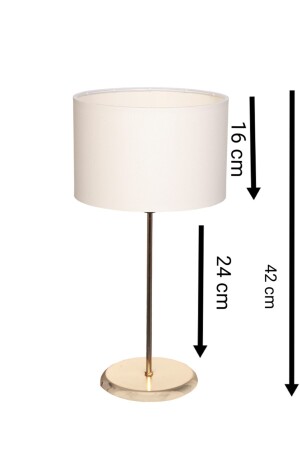 Cremebeschichteter Lampenschirm, 2 Stück. 2 STÜCK GOLDBESCHICHTETER CREME-LAMPENSCHIRM - 5