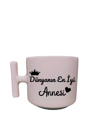 Cremefarbene Tasse mit T-Griff für Mutter, spezielles Design, Latte-Tasse – Muttertag, Geburtstagsgeschenk annetkupa0001 - 3