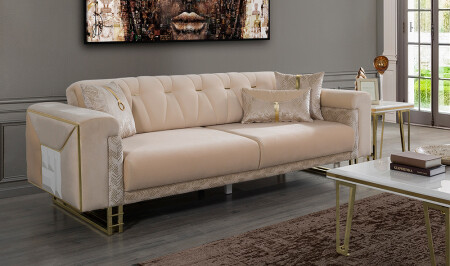 Cremefarbenes Nehir-Sofa - 1