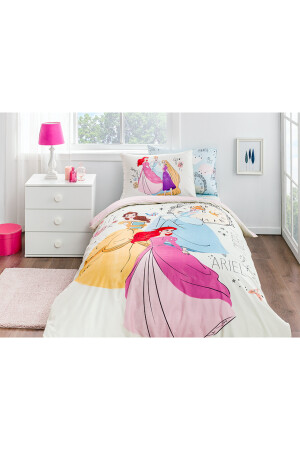 Cremefarbenes Princess Time Bettbezug-Set für Einzelbett Ranforce EVTEKSTILI-525803 - 5