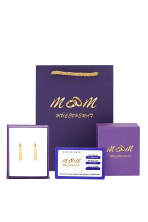 Creolen aus 14 Karat Gold für Damen - 6