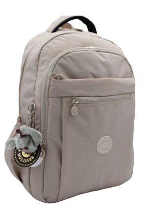 Crinkle wasserabweisender Stoff Unisex Beige Rucksack 2300 bag2300back - 1