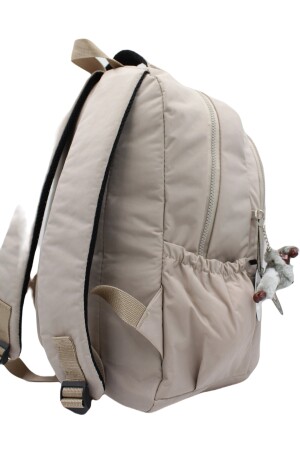 Crinkle wasserabweisender Stoff Unisex Beige Rucksack 2300 bag2300back - 7