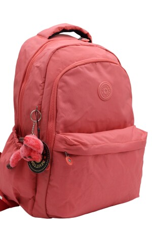 Crinkle wasserdichter Stoff Unisex Lachs Schulrucksack 2200 BEVİTTON2200 - 1