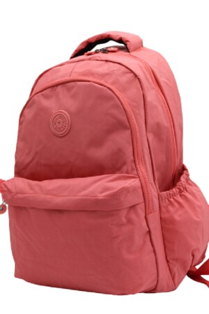 Crinkle wasserdichter Stoff Unisex Lachs Schulrucksack 2200 BEVİTTON2200 - 5