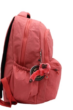 Crinkle wasserdichter Stoff Unisex Lachs Schulrucksack 2200 BEVİTTON2200 - 7