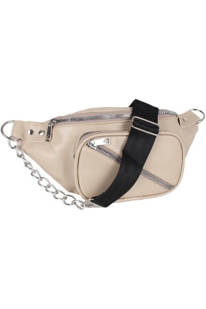 Cross Beige Cross-Brusttasche aus Kunstleder - 1