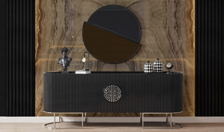 Crown Konsol - Siyah - Silver - Cadde Yıldız