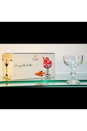 Crystalita Magnolia Cup Tatlı&dondurma Kasesi 6 Adet 250 ml kase1222 - 4