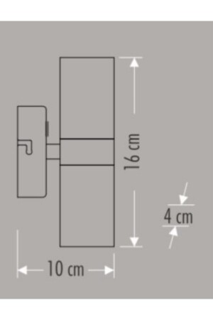 Ct-7043 Baron Anthrazitfarbene doppelseitige Außenleuchte mit Gu10-Kappe - 3