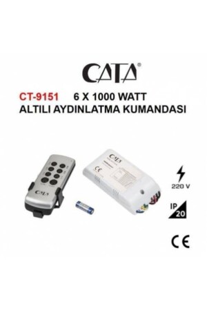 Ct-9151 6'lı Avize Aydınlatma Kumandası KTA049 - 2