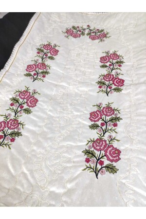 فرش إيثامين مزوم من خياط صلاة واحدة - أحمر - Çt Çeyizci Tekstil