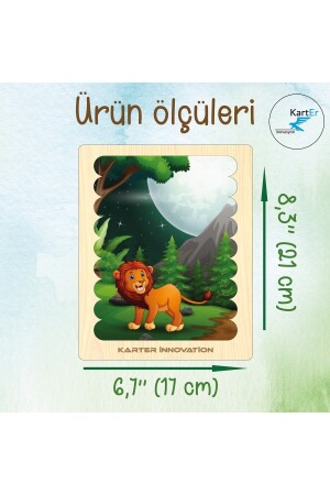 Cubuk-Puzzle, 10er-Set, Tierpuzzle, Montessorri-Puzzle, Tierpuzzle, 10-teiliges Puzzle CP - 5