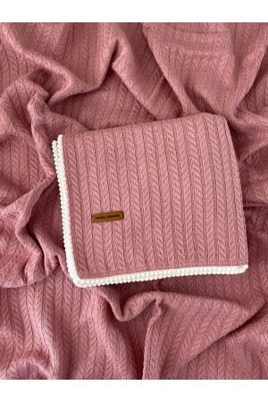 سلسلة MNZ-Cunda النمط الخياط 100% القطن الطفل بيك كوبنت بنفش // 110x100 سم 1001 - HEYBELİ ORGANİK