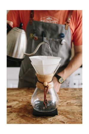 Cup Coffee Pot Cam Chemex Kahve Demleme Sürahi Karaf 800 ml 6 CK-800A - 3