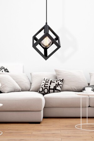 Cup Single Pendelleuchte Schwarz Moderne Retro Pendelleuchte Küche Wohnzimmer Pendelleuchte Kronleuchter 3032-01T - Apliqa