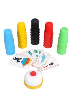 Cup Stackable Speed ​​Brain Crazy Cups Spiel Family Box Game P7855S4605 - 3