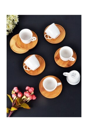 Cupa Home Bambusporzellan-Set mit 6 Kaffeetassen POR-101092 - 1