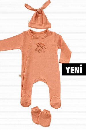 Cute Tiny 3 Parça Yenidoğan Mini Hastane Çıkış Seti-yavruağzı TL-HÇMSKV-3P - 3