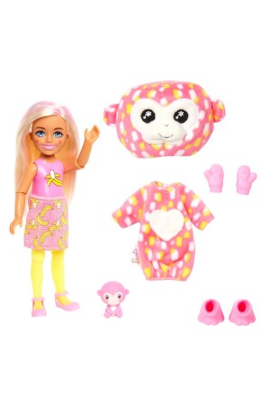 Cutie Reveal Dolls Chelsea Tropical Forest Serie HKR12-HKR14 Affe - 4